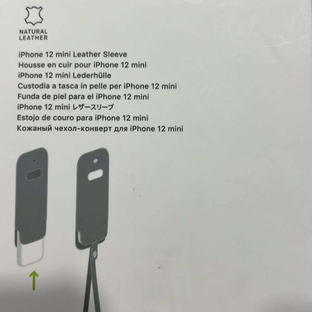 Apple iPhone 12 mini Leather Sleeve New